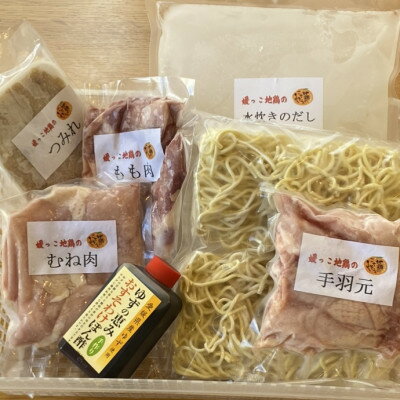 4位! 口コミ数「0件」評価「0」媛っこ地鶏の水炊き2人前セット【E17-5】【配送不可地域：離島】【1490243】