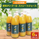 12位! 口コミ数「0件」評価「0」みさき果樹園のストレートジュース　清見タンゴール　1L×6本入り【D21-21】【1494292】