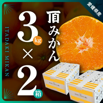 【ふるさと納税】三代目がつくる【頂みかん】3kg×2箱【C3