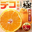 【ふるさと納税】【太陽をたっぷり浴びた】デコ(不知火)【極】3kg【C49-45】_ みかん ミカン 柑橘 不知火 しらぬい デコ 果物 くだもの フルーツ 甘...
