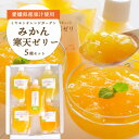 【ふるさと納税】愛媛の人気柑橘品種を贅沢に飲み比べ!みかん寒天ゼリー 5本セット【A25-180】【1606339】