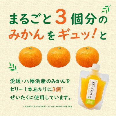【ふるさと納税】ゲル化剤・pH調整剤不使用!愛媛産 みかん寒天ゼリー 12本セット【D25-220】【1628720】