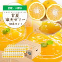 【ふるさと納税】ゲル化剤・pH調整剤不使用!愛媛産 甘夏寒天ゼリー 30本セット【H25-235】【1630004】