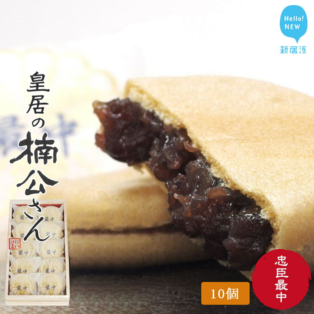 和菓子 新居浜市地域共有ブランド商品『皇居の楠公さん』「忠臣最中」 菓舗蛭子堂