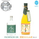 15位! 口コミ数「0件」評価「0」愛媛県初のみかんジン誕生！「PACHIPACHI ジン（クラフトジン）」と「愛媛みかんde酒（リキュール）」セット　★近藤酒造★