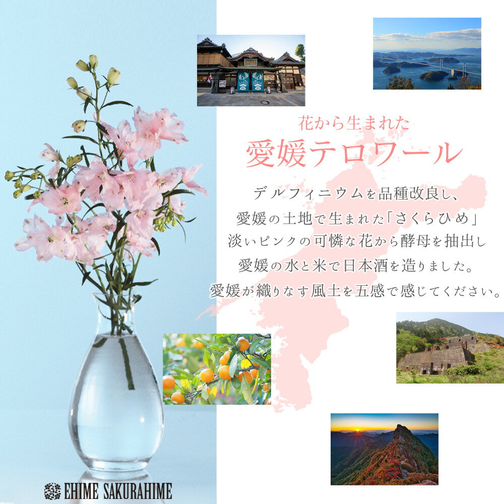 【ふるさと納税】日本酒 清酒 愛媛 花酵母 さくらひめシリーズ 華姫桜 純米大吟醸酒 さくらひめ 720ml ×2本 セット 箱入り ギフト 近藤酒造