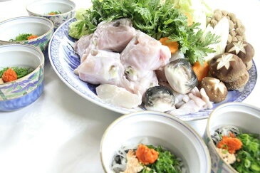 【ふるさと納税】【先行予約】新居浜名物ふぐざく(ふぐの皮とふぐの身の酢漬け)とふぐの身をたっぷりと使ったふぐ鍋セット 5人前【期間限定】