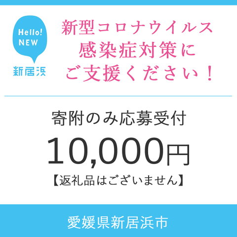 【ふるさと納税】新型コロナウイルスの感染症対策支援　10,000円【寄附のみの受付(返礼品なし)】