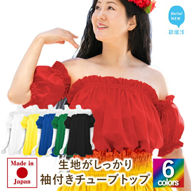 【ふるさと納税】フラダンス衣装 袖とチューブ 2点セット 無地 6色