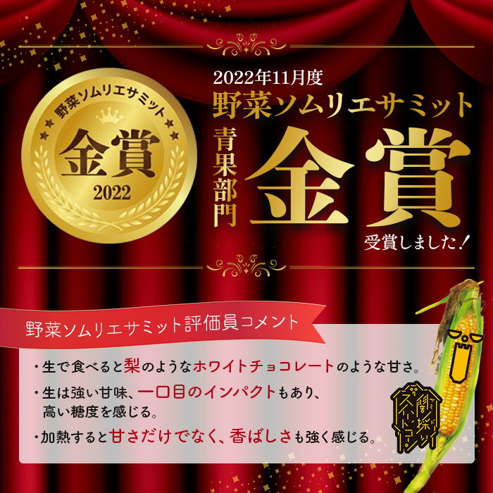 【ふるさと納税】＜闇採り スイートコーン 24本入り＞ ※2023年6月～7月末迄に順次出荷します。 野菜 とうもろこし peakfarm直送 愛媛県 西条市 【冷蔵】