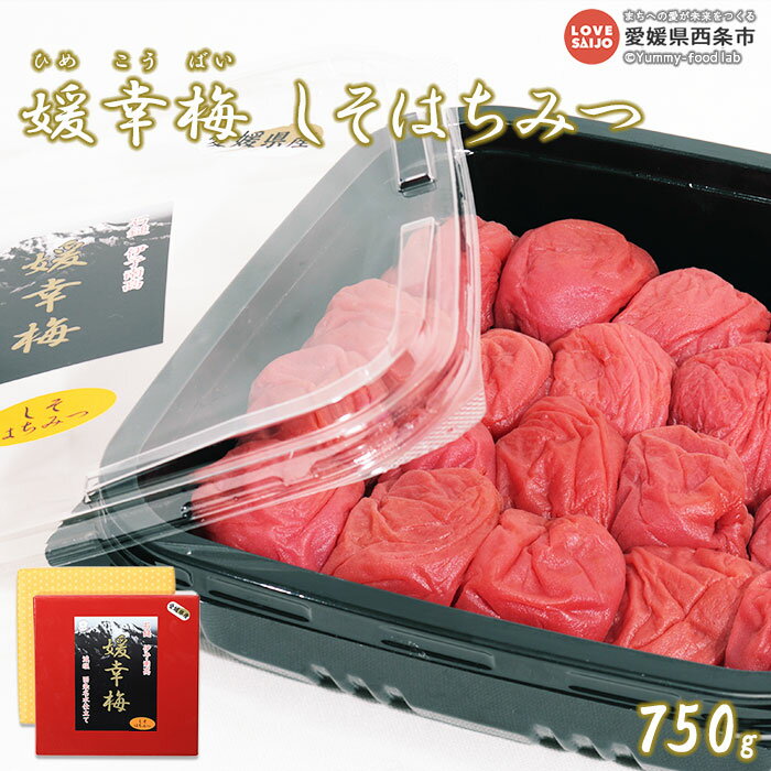 【ふるさと納税】<媛幸梅 しそはちみつ 750g> ※翌月末迄に順次出荷 梅干し 減塩 しそ シソ 紫蘇 はちみつ 蜂蜜 ハチミツ 南高梅 国産 特産品 佐伯食品 愛媛県 西条市 【常温】