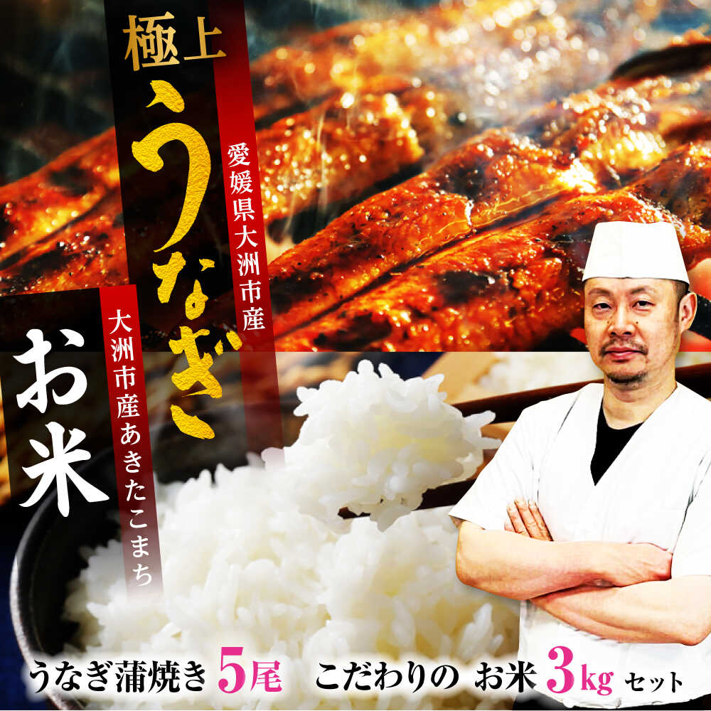 6位! 口コミ数「0件」評価「0」国産うなぎ！秘伝のタレで焼き上げた「うなぎ蒲焼き 5尾」 と地元生産者こだわりの「お米 3kg」 セット　国産うなぎ うなぎ蒲焼 鰻重 うな･･･ 