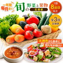 【ふるさと納税】【全3回定期便】 野菜 と 果物 の 詰め合わせ ( 8種以上 ) 定期便 | 人気 おすすめ ランキング おいしい 大洲市/愛たい菜[AGAP...