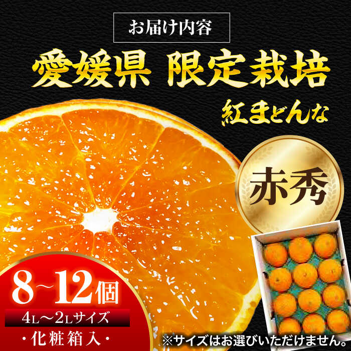 【ふるさと納税】紅まどんな 赤秀 8個から12個入（JA愛媛たいき管内産）【11月下旬から順次発送】 大洲市/フジ・アグリフーズ[AGBA002] みかん ミカン 紅まどんな 果物 くだもの フルーツ 大洲市産 産地直送 おすすめ 人気