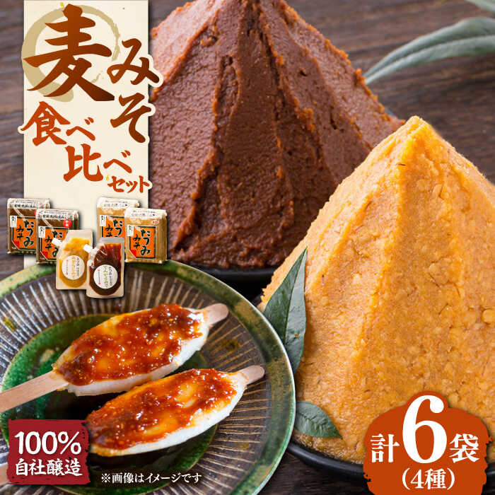 たつみ 麦みそ4種食べ比べセット | 人気 おすすめ ランキング おいしい 醤油 しょうゆ 味噌 みそ 調味料 味噌汁 料理 調味料 和食 ごはん ご飯 大洲市/株式会社梶田商店[AGBB011] 10000 10000円 以上