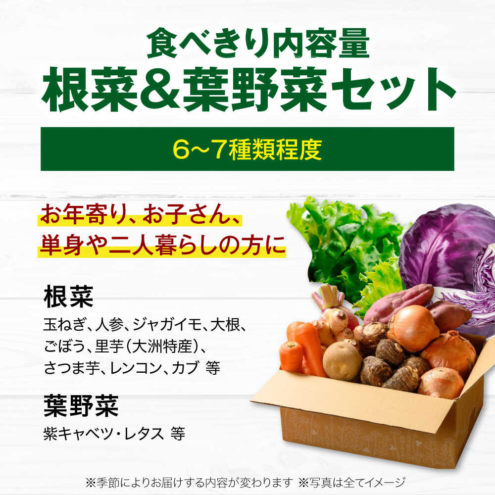 【ふるさと納税】野菜定期便【選べるお届け回数】 根菜×葉野菜 6から7種 単身 二人暮らし用 定期便 3ヶ月 6ヶ月 12ヶ月 野菜セット 根野菜 野菜定期便 お試し 少量セット 3回定期便 6回定期便 12回定期便 新鮮 おすすめ 人気 贈答 大洲市/ヒロファミリーフーズ[AGBX051]