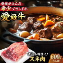 【ふるさと納税】【お中元対象】 牛肉 愛姫牛 スネ肉 600g ( 3人前 ) | 人気 おすすめ ランキング おいしい ステーキ 国産 スネ お肉 焼肉 送料...