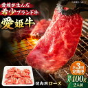 【ふるさと納税】【全3回定期便】 牛肉 愛姫牛 ロース 焼肉 用 400g( 2人前 ) | 人気 おすすめ ランキング おいしい ステーキ お肉 国産 焼肉大...