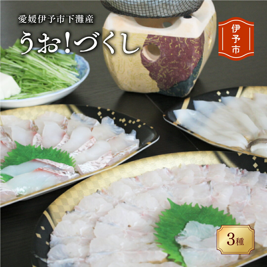 2位! 口コミ数「0件」評価「0」刺身 冷凍 鱧 鯛 イカ うお!づくし三種 伊予市 愛媛県産 国産 下灘 |B103