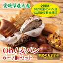 【ふるさと納税】パン 無添加 老舗 6〜7個セット ブレッド おまかせ ランダム 詰め合わせ ブランド認定 学校給食 朝食 朝ごはん 季節 おすすめ はだか麦 ...