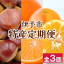 【ふるさと納税】伊予市 特産定期便 全3回 中山栗・紅まどんな・伊予柑|D48(4)