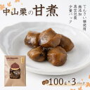 【ふるさと納税】中山栗 栗の甘煮 3パックセット 100gx3 着色料不使用 無添加 ゆうパケット 少量パック 手作り デザート おやつ きんとん お正月 国産 伊予市 愛媛|B452