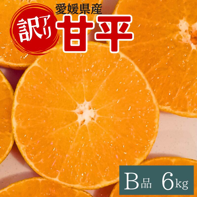 訳あり 甘平 B品 6kg 愛媛 みかん 数量限定 先行予約 柑橘 伊予市 【1月下旬～2月中旬頃発送予定】｜C61
