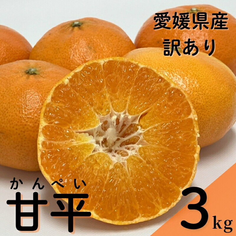 【ふるさと納税】みかん 甘平 3kg ご家庭用 バラ詰め 愛媛 【2027年2月から順次発送予定】 数量限定 柑橘 フルーツ 国産 伊予侍ファーム 伊予市｜B458