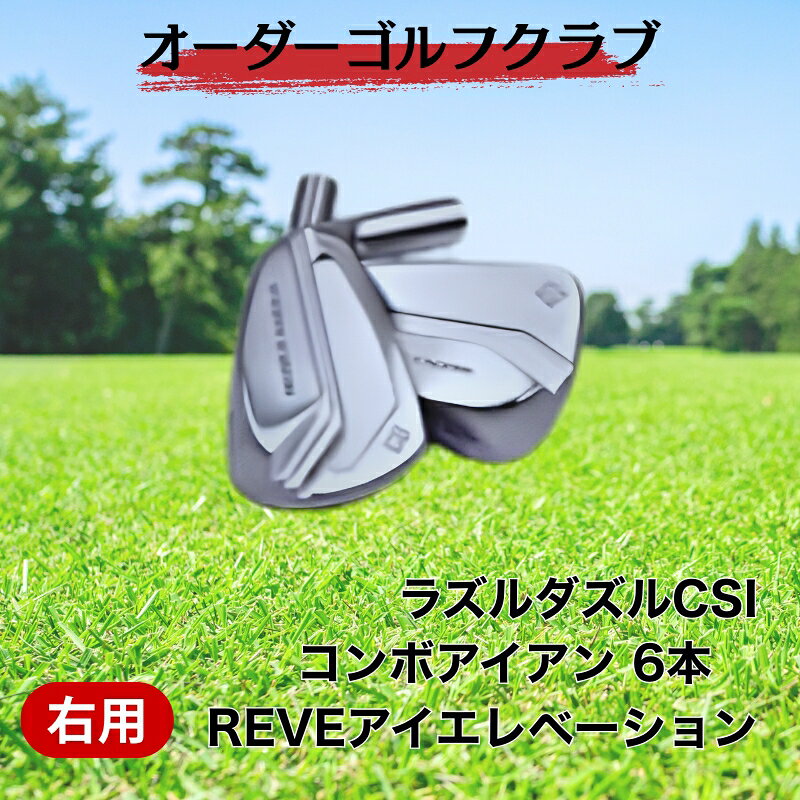 【ふるさと納税】ゴルフ ゴルフクラブ ラズルダズルCSIコンボアイアン REVEアイエレベーション REVEグリップ オーダーメイド アイズファクトリー｜F67