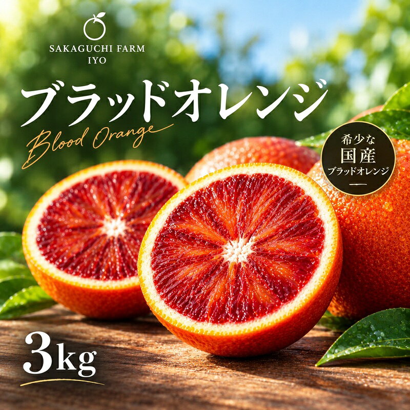 [2027年先行予約]ブラッドオレンジ3kg[3月上旬から順次発送予定]数量限定 人気 オレンジ 柑橘 愛媛 伊予市|