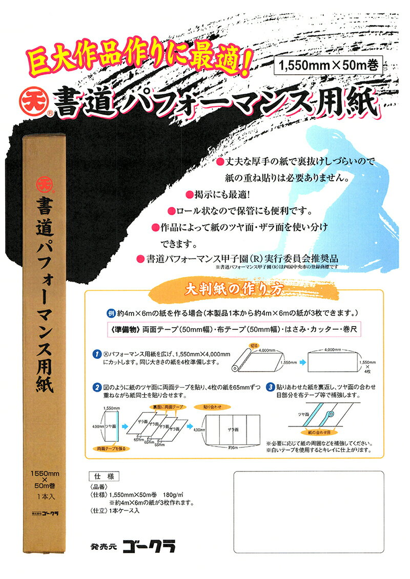 【ふるさと納税】書道パフォーマンス 用紙