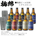 【ふるさと納税】 梅錦 ビール 10本 グラス セット 330ml うめにしき 5種 お歳暮 ギフト 飲み比べ ピルスナー ボック アロマティックエール ヴァイツエン ブロンシュ ふるさと納税 送料無料 【四国中央市 紙のまち 日本一】(4)
