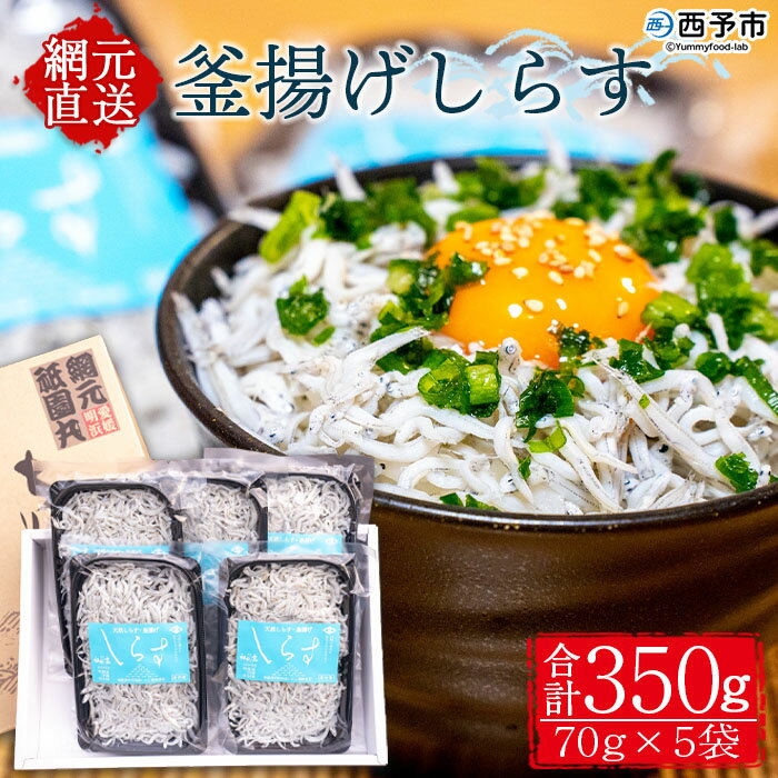 3位! 口コミ数「0件」評価「0」＜釜揚げしらす 合計350g（70g×5袋）＞ シラス ちりめんじゃこ 無添加 海鮮 魚介類 海産物 おにぎり 具材 おつまみ 箱 パック ･･･ 