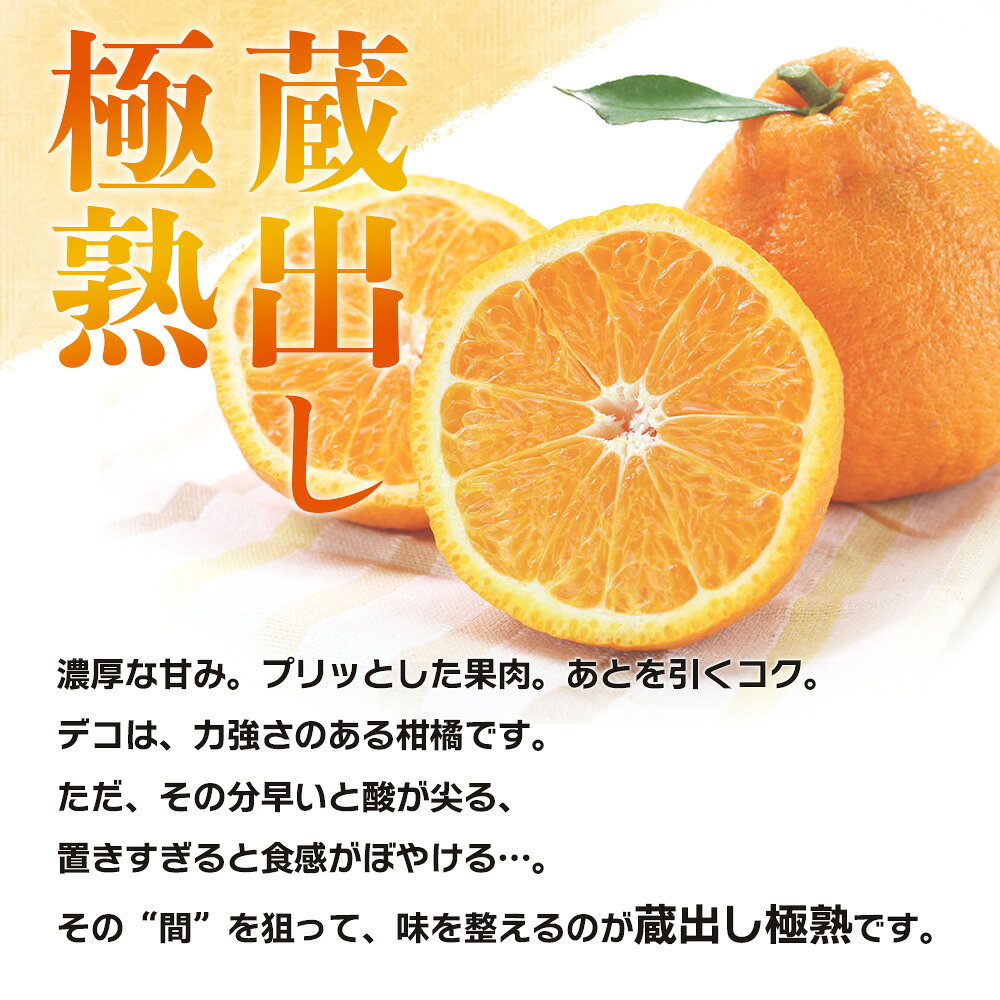 【ふるさと納税】＜蔵出し極熟デコ 約2kg＞『2027年4月上旬～8月下旬迄に順次発送予定』 不知火 しらぬい 熟成 くら 貯蔵 みかん 蜜柑 柑橘 かんきつ 果物 くだもの フルーツ ミカン 愛媛 国産 特産品 株式会社三代目みかん職人 愛媛県 西予市【冷蔵】 f382141-seiyo-10001444 愛媛県西予市 サンプル画像2