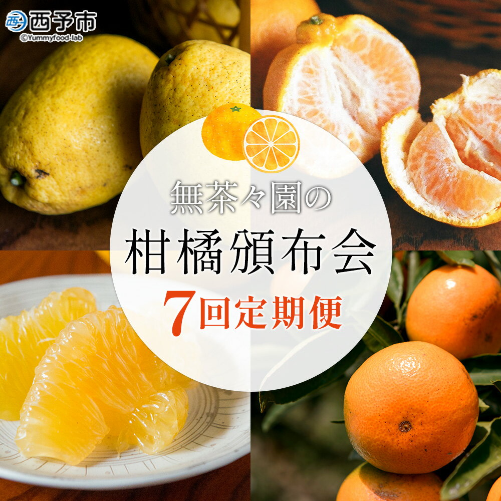 【ふるさと納税】＜無茶々園の柑橘頒布会 定期便 7回＞ 果物 フルーツ 温州みかん ミカン 蜜柑 ポンカン 伊予柑 いよかん 不知火 しらぬい 甘夏 あまなつ 河内晩柑 かわちばんかん ひょう柑 ひょうかん 無茶々園 愛媛県 西予市【常温】『2024年12月に第1回目を順次出荷予定』のサムネイル