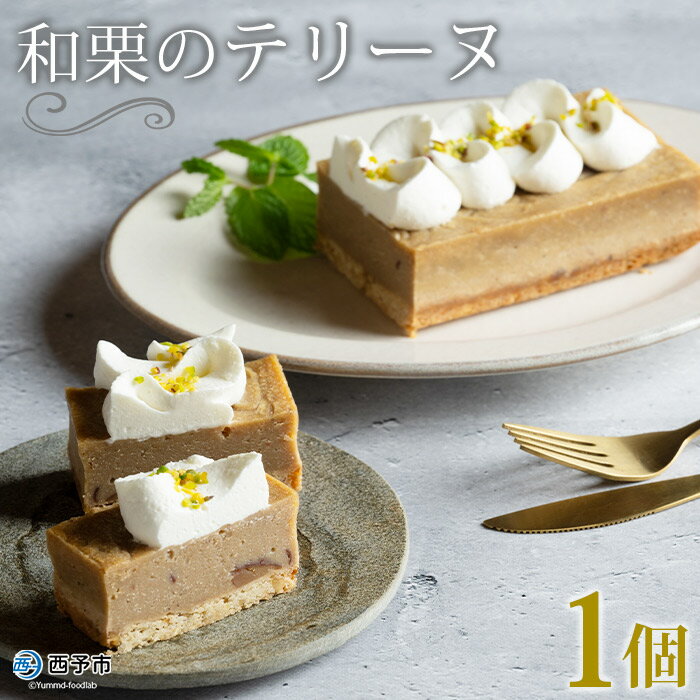 【ふるさと納税】＜和栗のテリーヌ（1個）＞ 栗 くり お菓子 マロン ケーキ スイーツ お取り寄せ 特産品 メニークエスト 愛媛県 西予市 【冷凍】『1か月以内に順次出荷』･･･