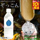 【ふるさと納税】<四国カルスト天然水ぞっこん 500ml(24本入り)×4ケース 計96本> 飲料水 みず 中硬水 弱アルカリイオン水 ペットボトル ウォーター...