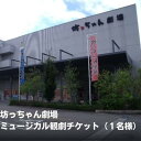 【ふるさと納税】坊っちゃん劇場 ミュージカル観劇チケット(1名様) 旅行 プレゼント 御祝 一人旅 お一人様