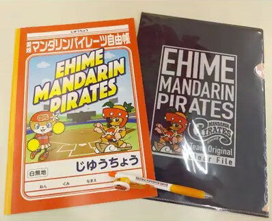 [愛媛県共通返礼品]愛媛マンダリンパイレーツ文具3点セット