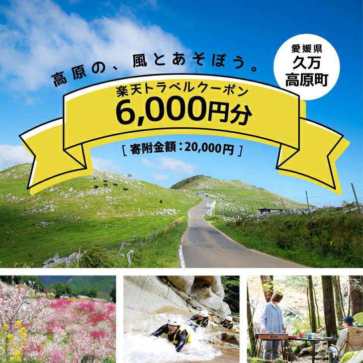 【ふるさと納税】愛媛県久万高原町の対象施設で使える楽天トラベルクーポン 寄付額20,000円