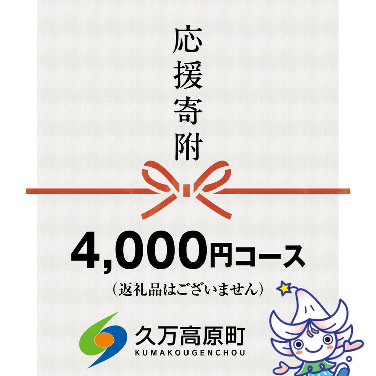 【ふるさと納税】【返礼品なし】久万高原町へのご寄附（4,000円）