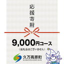 【ふるさと納税】【返礼品なし】久万高原町へのご寄附(9,000円)