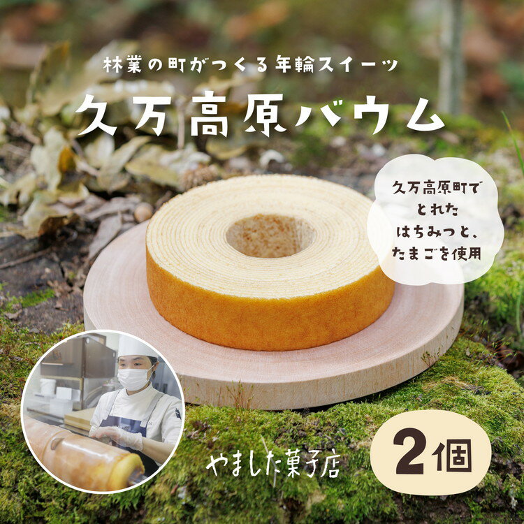 【ふるさと納税】久万高原バウム 2個◇ | スイーツ お菓子 たまご はちみつ お土産 おもたせ 手土産 洋菓子 バームクーヘン おやつ デザート 林業のまち ...