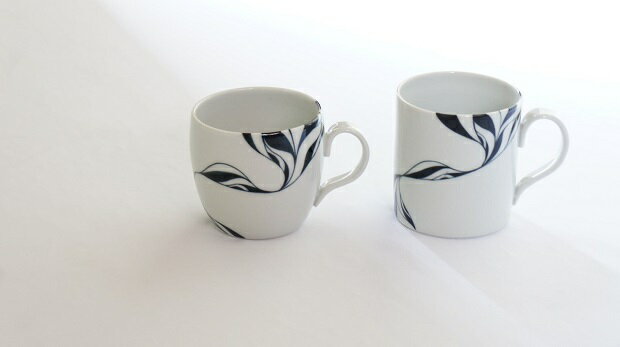 【ふるさと納税】 和将窯 匠の一品 エチュードマグカップ 2個セット 砥部焼 陶芸家 山本和哉 作 白黒 モダン マグ コーヒーカップ ティーカップ 湯呑み 陶...