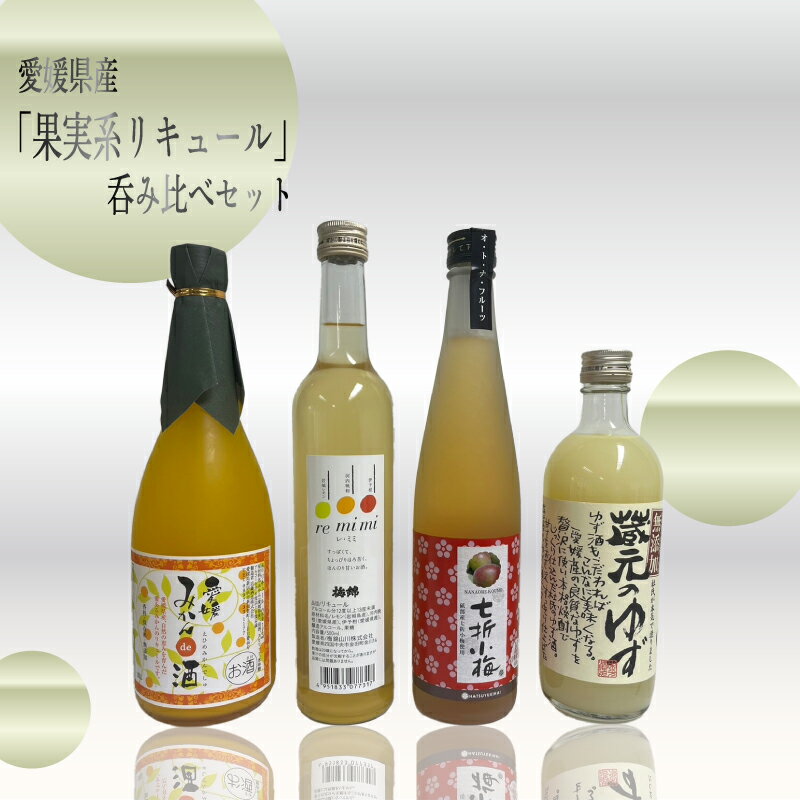 【ふるさと納税】 愛媛県産「果実系リキュール」呑み