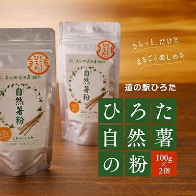 9位! 口コミ数「0件」評価「0」【道の駅ひろた】自然薯の粉2個セット　【加工食品】