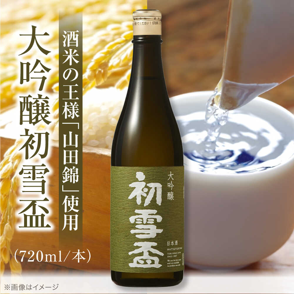 【ふるさと納税】日本酒 初雪盃 大吟醸 720ml / 日本酒 大吟醸 初雪盃 山田錦 地酒 名酒 辛口 / 愛媛県砥部町/協和酒造株式会社[BJAD002]