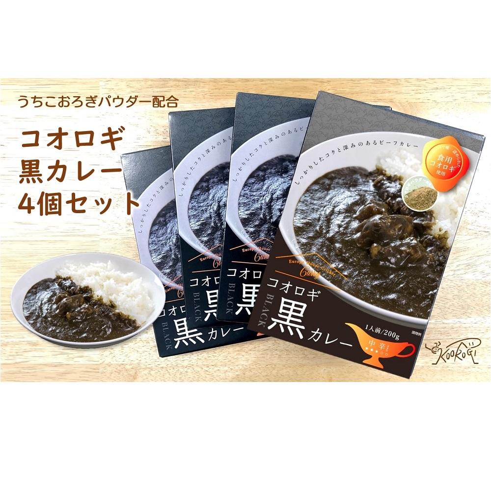 【ふるさと納税】コオロギ黒カレーセット（200g×4個）【北海道・沖縄・離島配送不可】 | 食品 加工食品 人気 おすすめ 送料無料