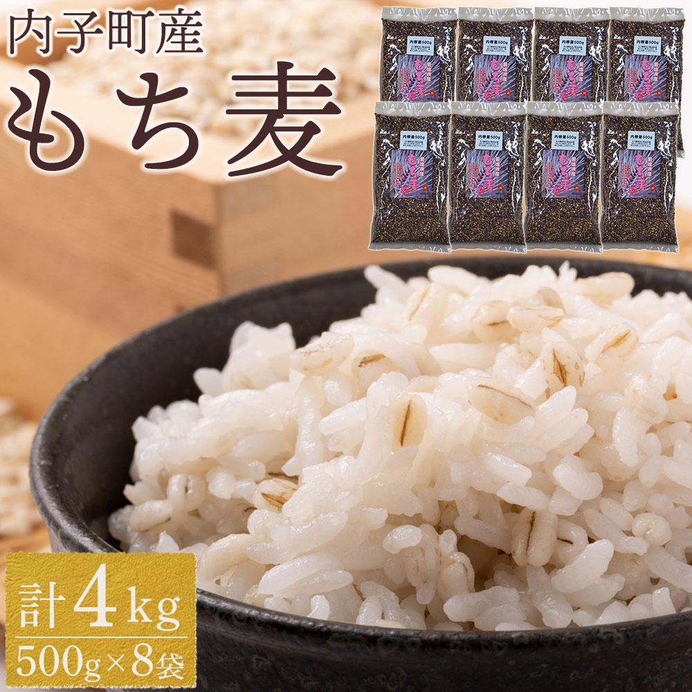 【ふるさと納税】内子町産 もち麦（4kg） | 食品 加工食品 人気 おすすめ 送料無料