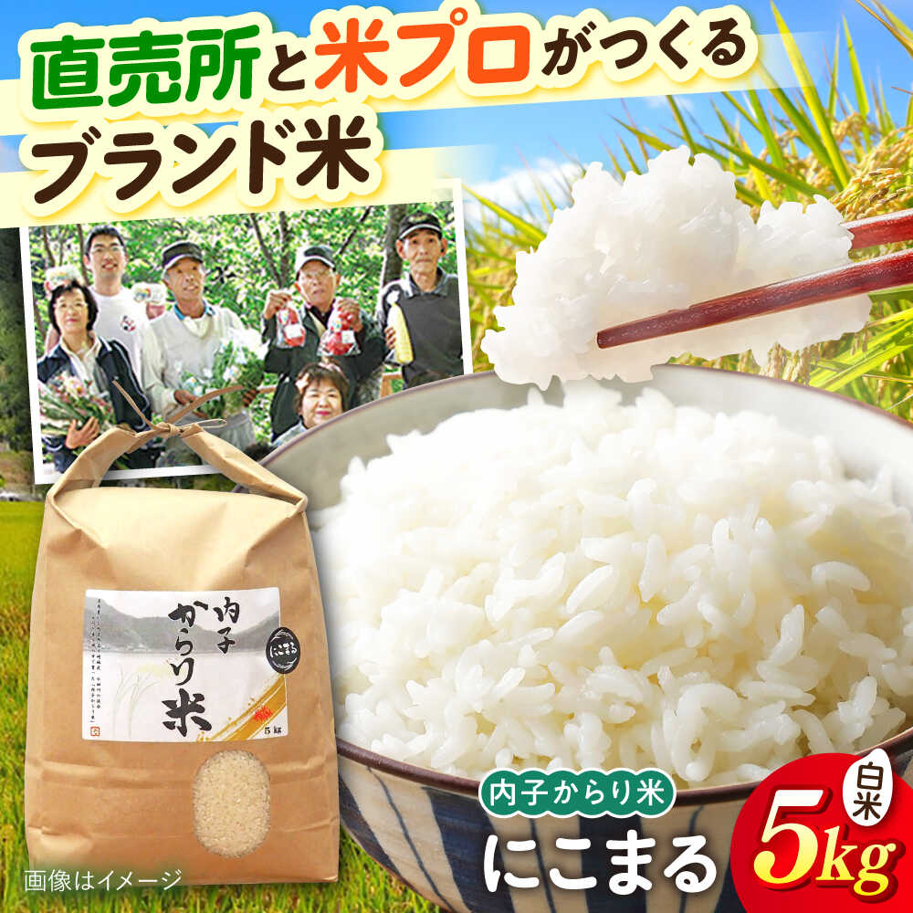 内子からり米 令和7年産 にこまる 5kg（精米5kg×1袋）／ お米 こめ 白米 精米 食品 令和7年度 にこまる 送料無料 人気 おすすめ コメ ご飯 ごはん 国産米 愛媛米 産地直送 農家直送 白ごはん 【株式会社内子フレッシュパークからり】[BKAD095]